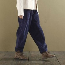 Pantaloni Vintage In Corduroy Per Donne, Comodi E Con Tasche, Retrò E Largo