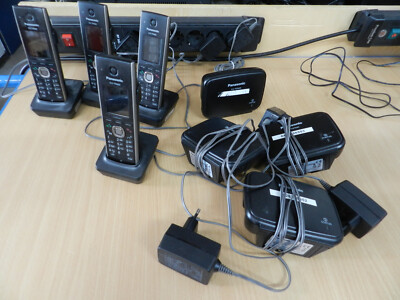 4x Panasonic KX-TPA60 Telefon + Ladeschale + TGP600 Basis, (2502-22) MwSt