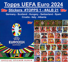 Topps UEFA Euro 2024 Stickers  #TOPPS 1 - #ALB 21