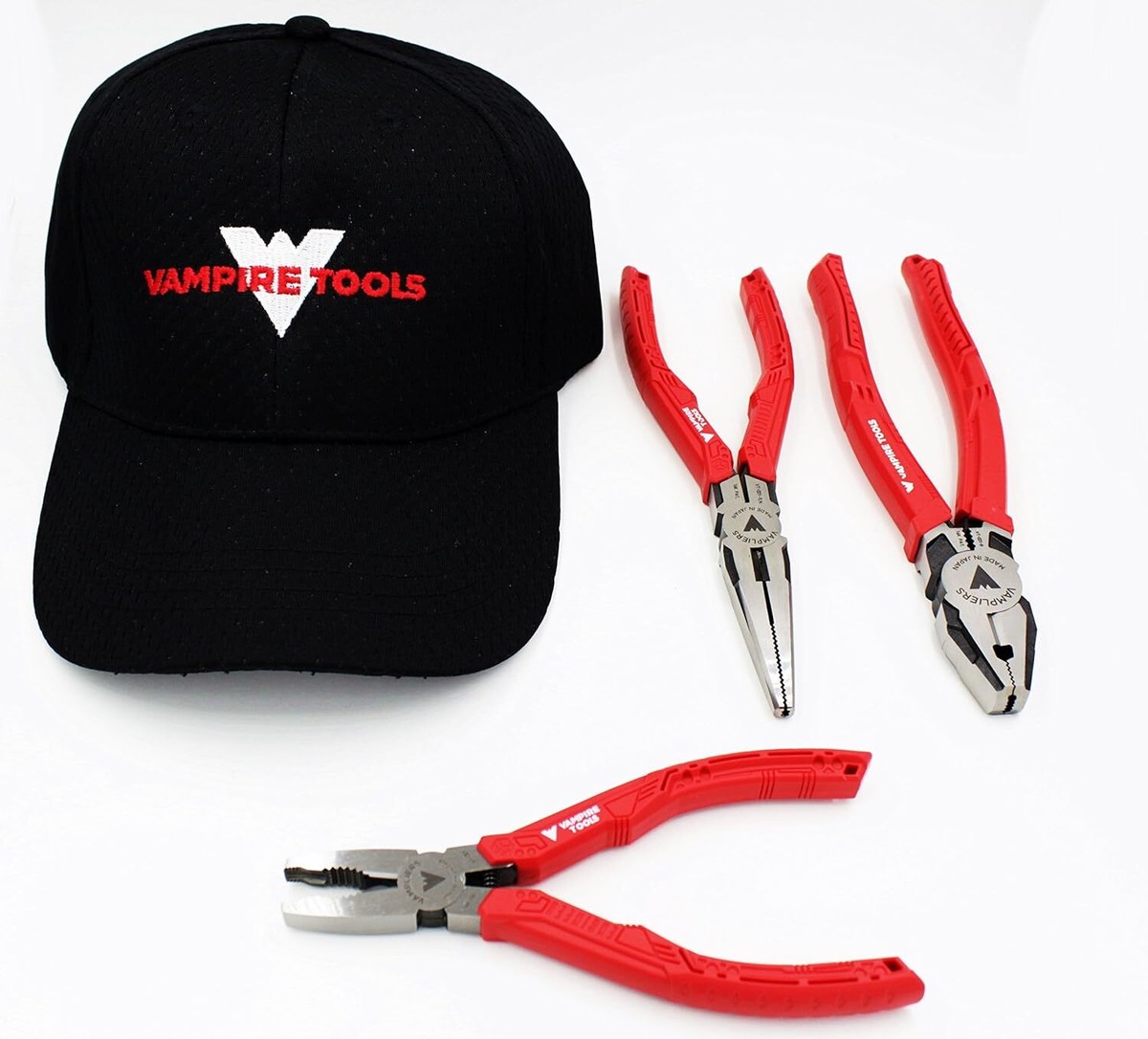 Vampliers VT-001-S3FC 8in Linesman Pliers, 7.5in Long Nose, 6.25
