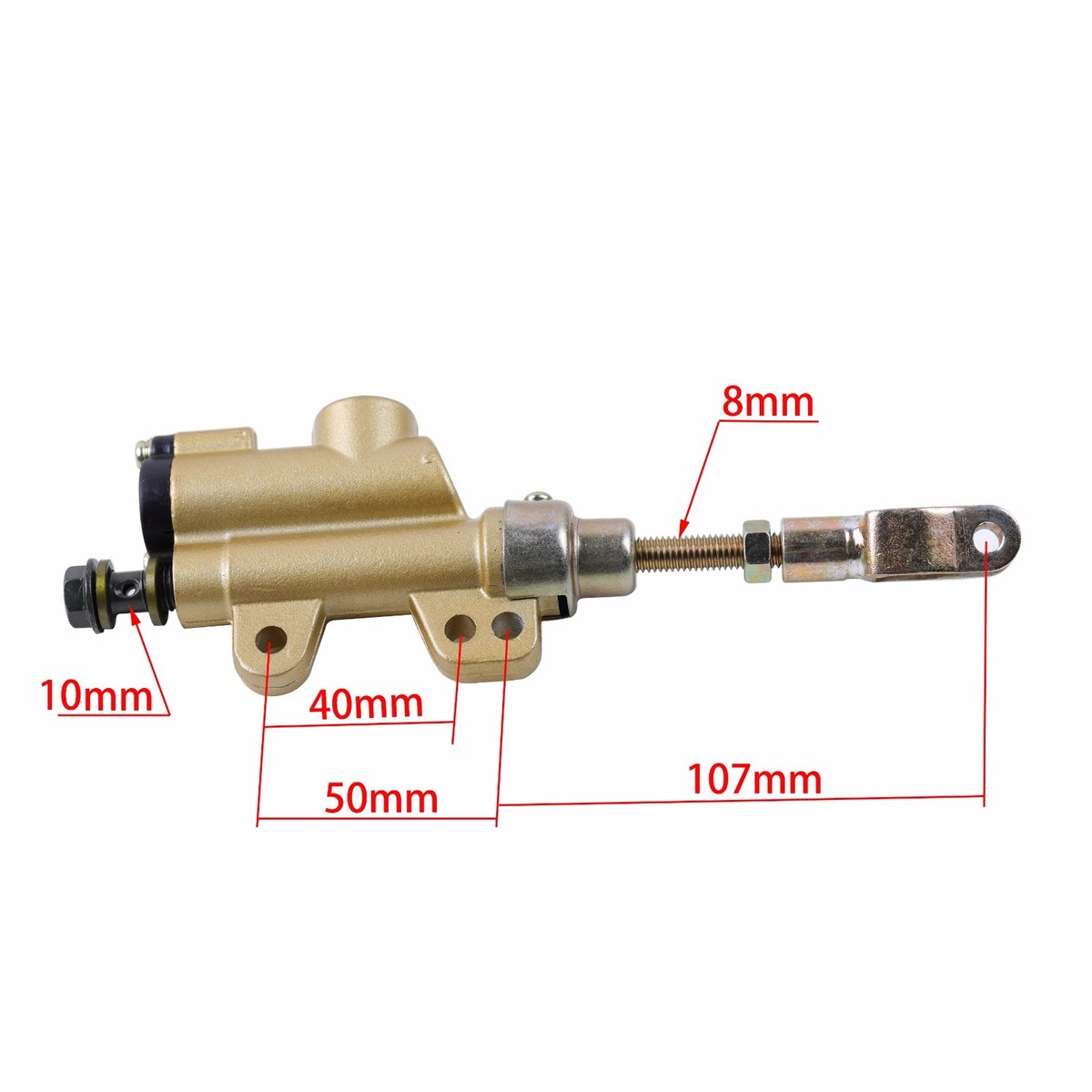 Blygo Motorcycle Parts 10mm X 45mm Rear Brake Master Cylinder With Reservoir – For Quads, Dirt Bikes, ATVs, Buggy (BLYGO) PIT Bike Buggy Brake Master Cylinder - Foto 7