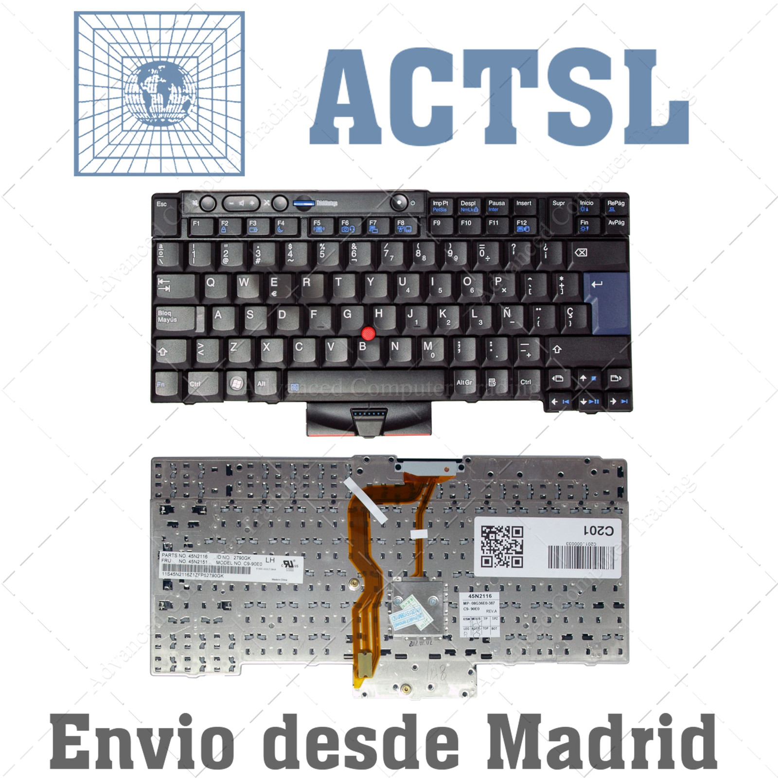 Teclado Español para Lenovo Thinkpad T420 T420s FRU 45N2151 45N2151 45N2081