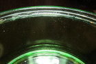 ~RARE~ HARD TO FIND HAZEL ATLAS STACKABLE UV GREEN GLASS BOWLS W/ONE LID Vintage — photo 5