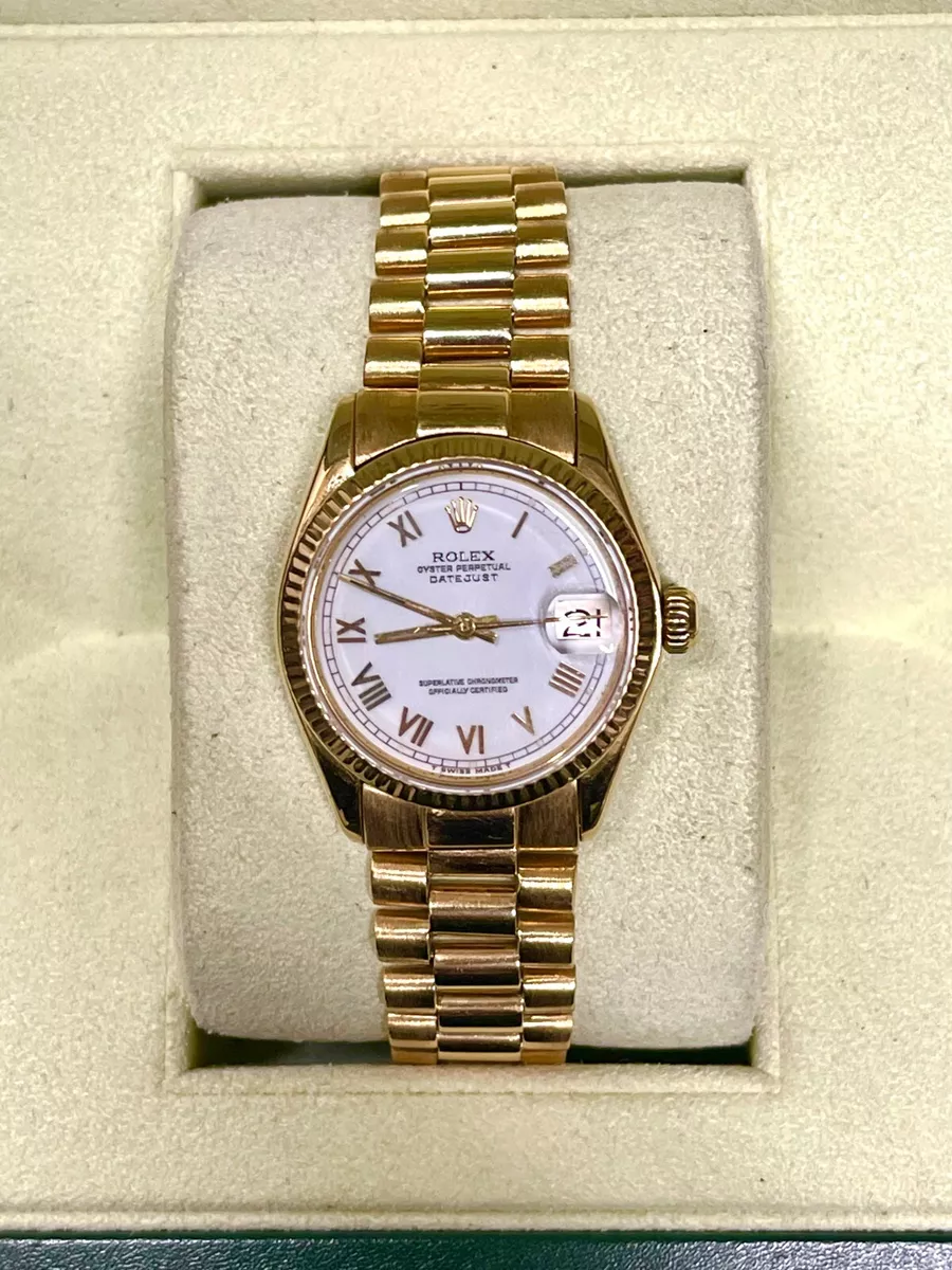 ROLEX Solid Yellow Gold President Datejust Size- $50K Appraisal w COA | eBay