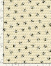 Bee Bees Honeybee Honey Natural 7173 Timeless Durable Cotton Fabric 37" Bolt END