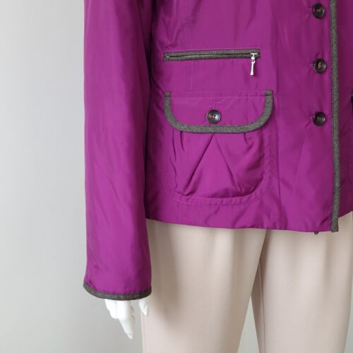 BOGNER PADDED JACKET COAT M / L EU40 USA10 UK14 WOOL CONTRAST TRIM - Picture 3 of 14