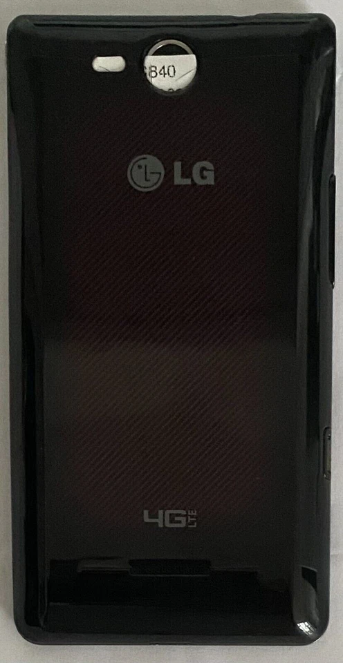 Genuine OEM Back Cover Battery Door for LG Lucid VS840 Verizon (Maroon / Black) - Image 2 of 2