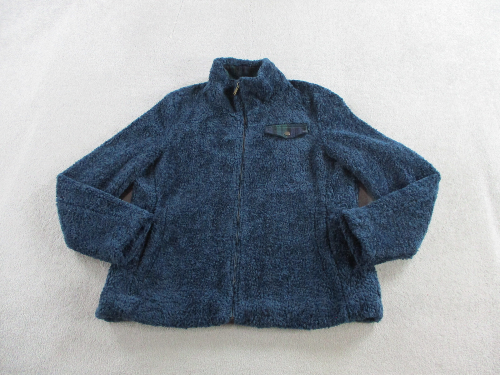 Pendleton Jacket Womens Large Blue Deep Pile Sher… - image 1