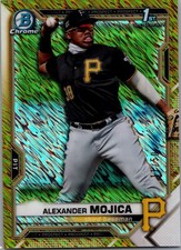 2021 Bowman Chrome Gold Shimmer /50 - Alexander Mojica - Pirates 1st!