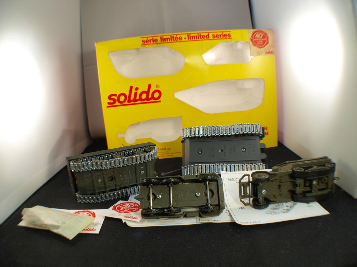 Coffret Collector Solido 6 Juin 1944 – Half-track Destroyer Tige, édition Limitée, Jamais Sorti De Sa Boîte
