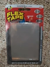 Flex Tape Mini 3" x 4" Super Strong Waterproof Tape, Clear, 2 count