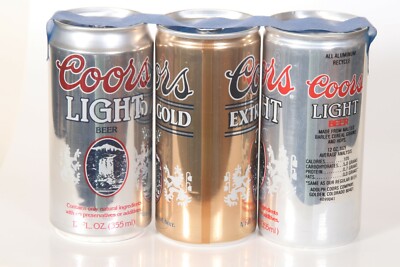 3 Diff. Coors Beer Cans - Tall Profile 12oz