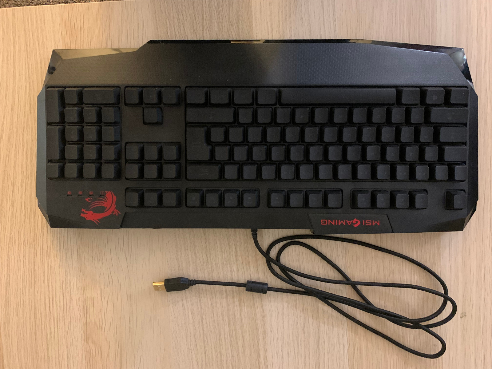 MSI Interceptor DS4200 PC Computer LED Backlit Gaming Keyboard