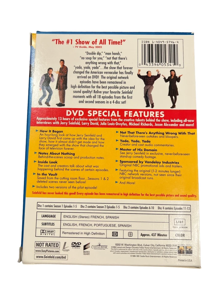 Seinfeld Complete Series DVD TV Show Bundle Season 1 2 3 Box Sets - Image 3 of 4