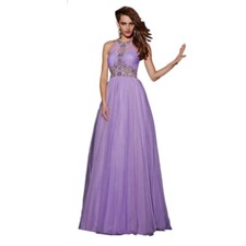 Angela  Alison Prom Dress Formal Evening Gown Style 51007 Lavender Size 6