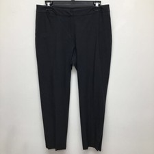 Emanuel Ungaro Womens Dress Career Pants Black Stretch Flat Front Pockets 8/42