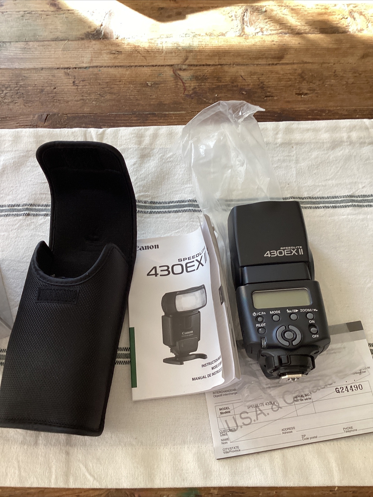Canon 430EX II Speedlite Flash In Box With Manual eBay