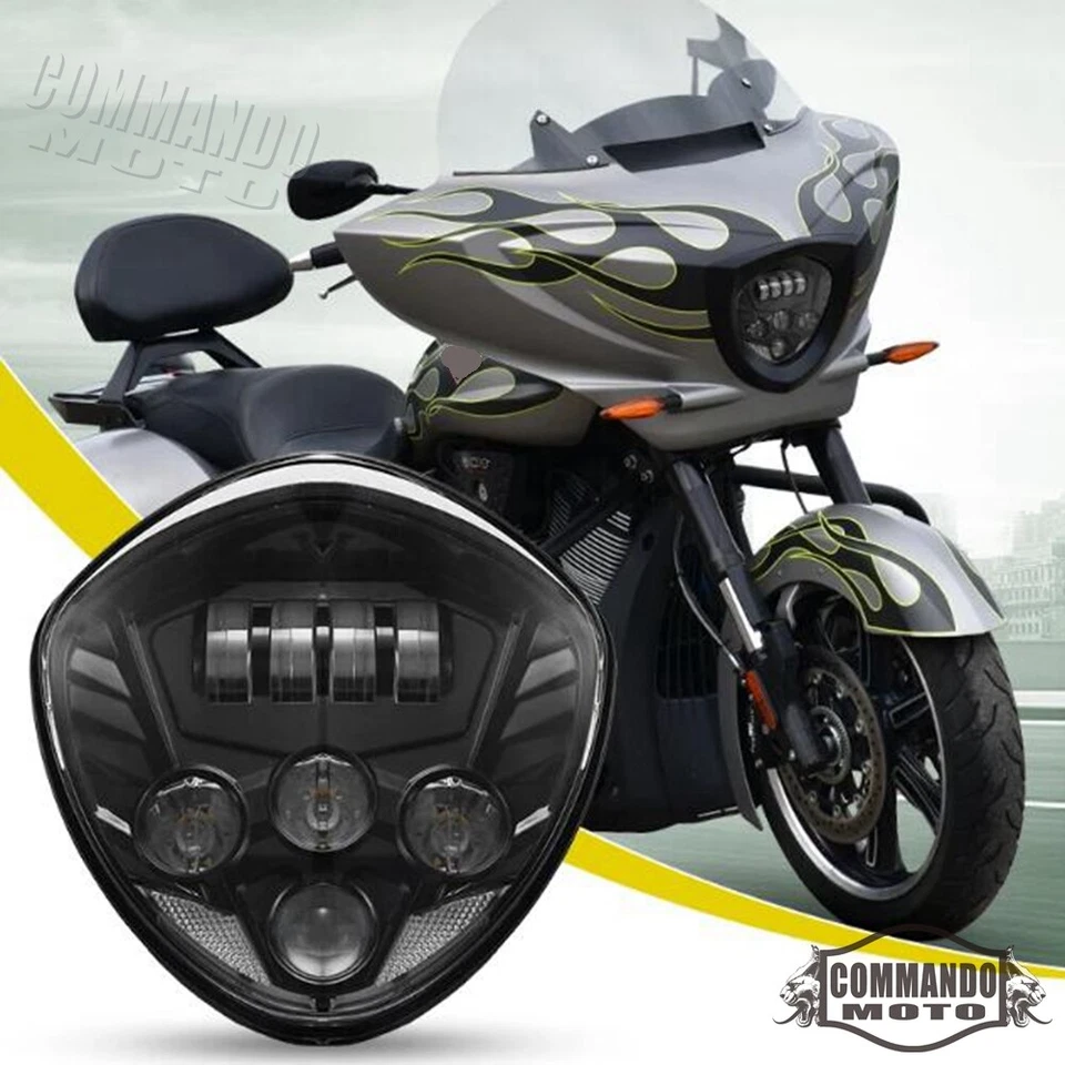 Faros LED para motocicleta Victory Cross Country Cruisers 2007-2016 Foto 3 de 4