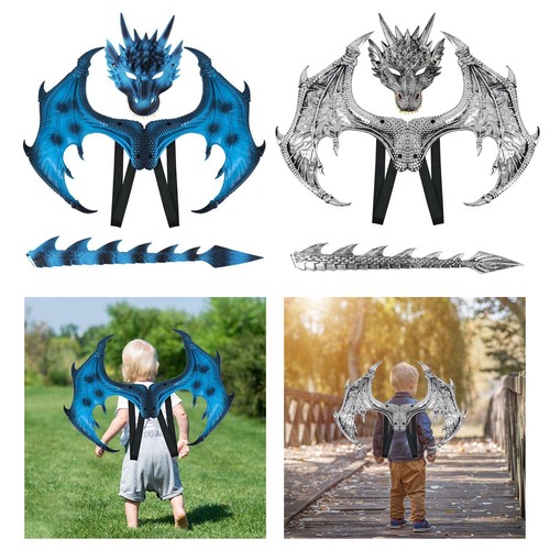 Costume Bébé Dragon Rouge Unisexe - Taille 24-36 Mois - Avec Bonnet, Combinaison, Ailes, Queue Et Chaussons