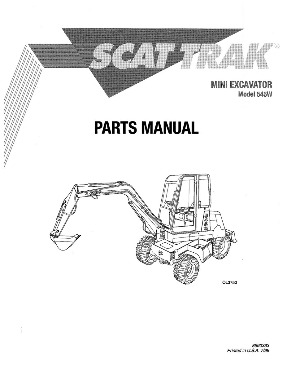 Scat Trak 1300D /1500D/DX Skid Steer Manual Set