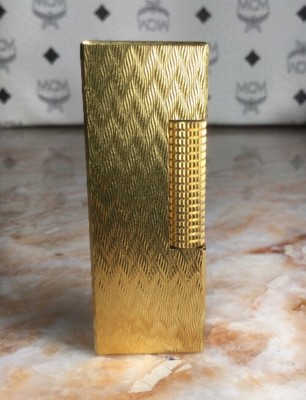 Vintage Dunhill Rollagas Lighter YOU LITE UP MY LIFE 1976 Gold Plated B