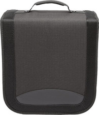 Polyurethane CD/DVD Binder, 400-Capacity, Black