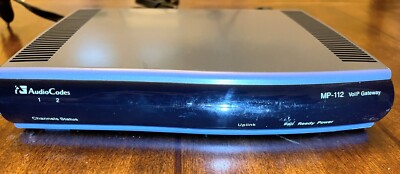 AudioCodes MP-112 2FXS 3AC GGWV00281 Analog VoIP Gateway 