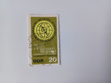 Znaczek pocztowy NRD 1965 100 lat Int. Stowarzyszenie Telekomunikacyjne Mi 1113 stemplowane