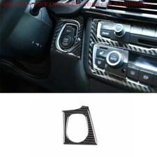 For BMW 3 4 Series M3 M4 2013-2019 Real Carbon Fiber One-Click Switch Cover Trim