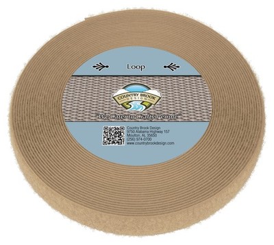 Country Brook Design | 1 Inch Beige Sew On Loop Only, 10 Yards