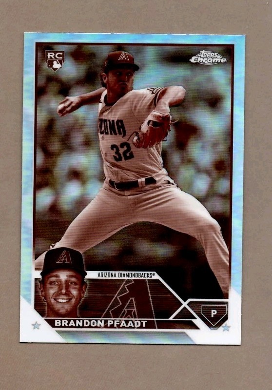 2023 Topps Chrome Update Series - Brandon Pfaadt #USC156 Sepia Refractor (RC)