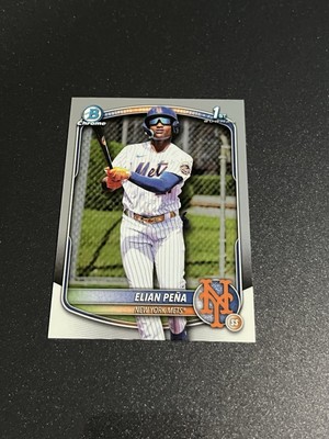 2025 Bowman Chrome #BCP-155 Elian Pena 1st Bowman Mets