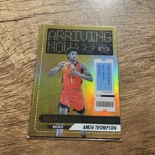 Amen Thompson 2023-24 Hoops Basketball Arriving Now Foil Card #16