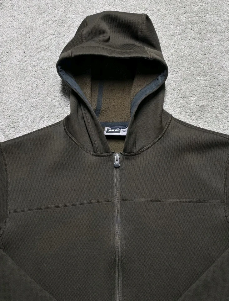 Куртка мужская REI Polartec с флисовой подкладкой на молнии с капюшоном средняя деревянная коричневая - Изображение 4 из 4