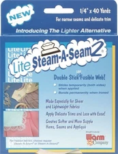 Warm Company Lite Steam-A-Seam 2 Double Stick Fusible Web-.25"X40yd FOB: MI
