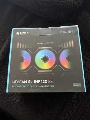 Lian Li SL-INFINITY 120mm Gehäuselüfter -schwarz  (3er Pack) Ohne Controller