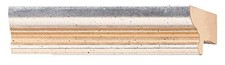Picture Frame Moulding Wood 18Ft Bundle - Traditional Antique Silver Finish -