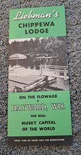 Brochure for Leibman's Chippewa Lodge Hayward Wisconsin