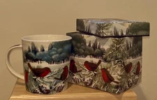 PPD Trend Mug “Meadow Birds” Bone China Mug with Gift Box  NEW