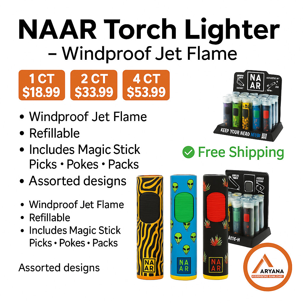 Windproof Jet Flame Refillable + Magic Stick | Free Ship