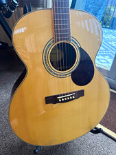 Adam Black Guitar Company J-6 Jumbo 6-String Right-Handed Beige + Gig Bag