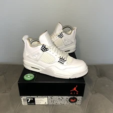 Size 7.5  Jordan 4 Retro Pure Money EXCELLENT CONDITION With Box!! StockX verifi