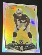 2014 Topps Chrome Refractor Khalil Mack #184 Rookie Card RC Oakland Raiders