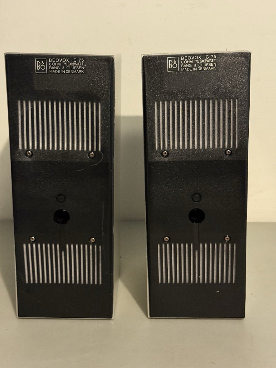 Bang & Olufsen Beovox C 75 Silver Speakers AS IS FOR PARTS