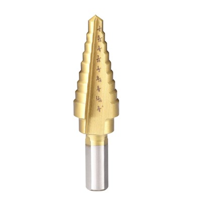 Stufenbohrer HSS 4241 1/4'' bis 3/4'' 9 Größen Gerade Flöten Dreikantschaft