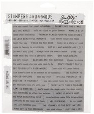 Tim Holtz - Stampers Anon CLING RBBR STAMP SET TINY TEXT, :size