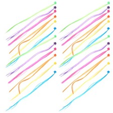 36 Pcs Colorful Braid Extensions Colored Clip-in Hair Kawaii Clips