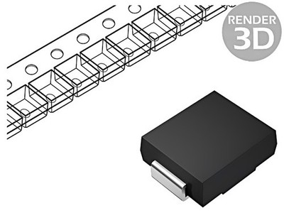5X SMBJ5.0A Diode: TVS 0,6kW 6,4-7V 65,3A Unidirektional ±5% SMB SMBJ BOURNS