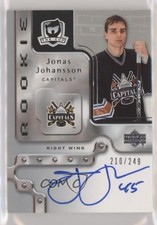 2006-07 Upper Deck The Cup Rookie Auto 210/249 Jonas Johansson #98 Auto 2u9