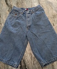vintage Tommy Jeans, Tommy Hilfiger denim shorts Sz. 31, Leather Tag with Metal